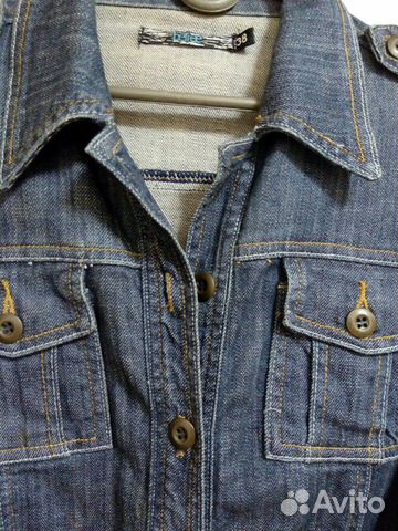 Тренч джинсовый размер М