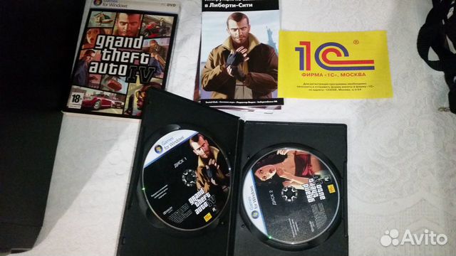 Лицензионный комплект от 1C GTA 4 на PC Лицензионный комплект от 1C GTA 4 на PC
