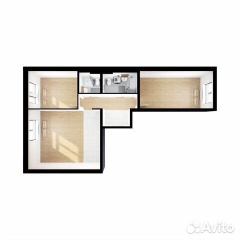 3-к квартира, 75.9 м², 5/14 эт.