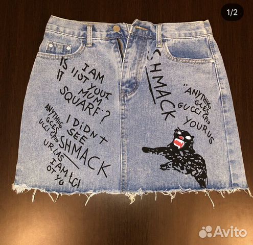 Юбка джинсовая Gucci xs,s Юбка джинсовая Gucci xs,s