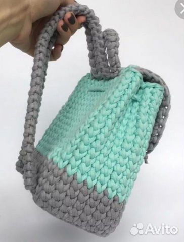 Детские вязаные рюкзаки,сумки