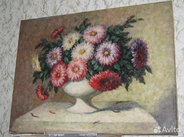 Картина Астры, холст - масло, 45 х 60 Картина Астры, холст - масло, 45 х 60
