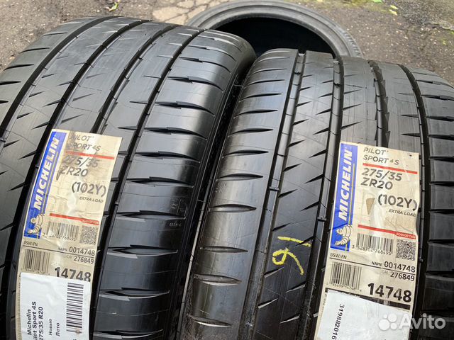 Шины пара 275/35 R20 Michelin Pilot Sport 4S