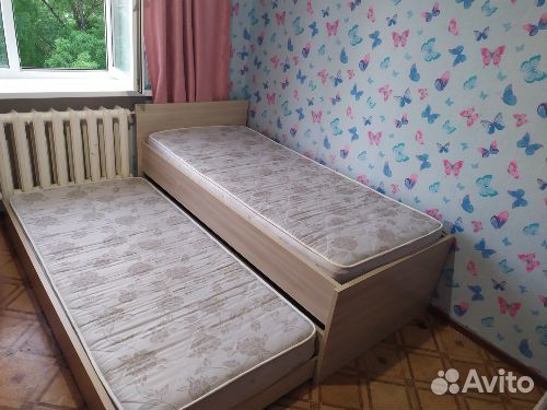 Детская выдвижная кровать (на 2-ух детей)