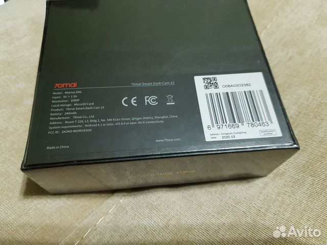 Новый Видеорегистратор Xiaomi 70mai 1s global