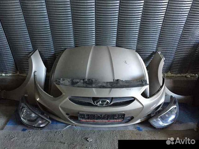 Хендай Солярис передняя часть в сборе (ноускат)