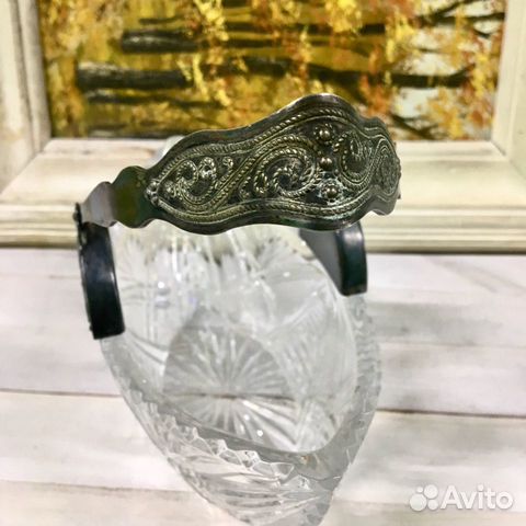 Конфетница хрусталь СССР