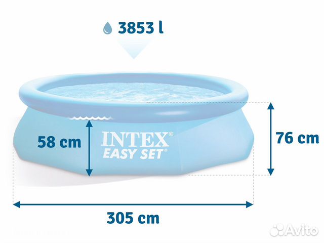Бассейн для дачи intex