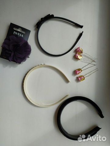 Ободки, резинки, шпильки новые