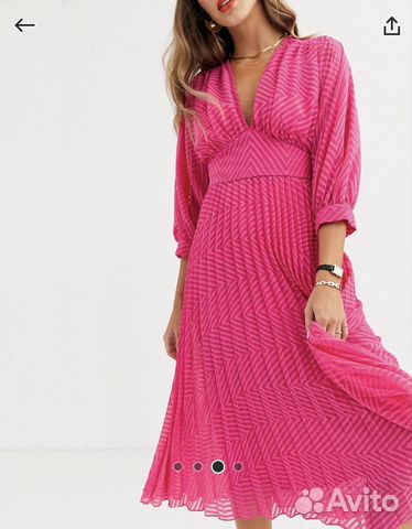 Платье ASOS Design 50 размер новое розовое фуксия Платье ASOS Design 50 размер новое розовое фуксия