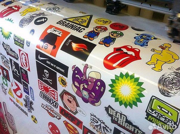 Печать наклеек любой формы за 1 день