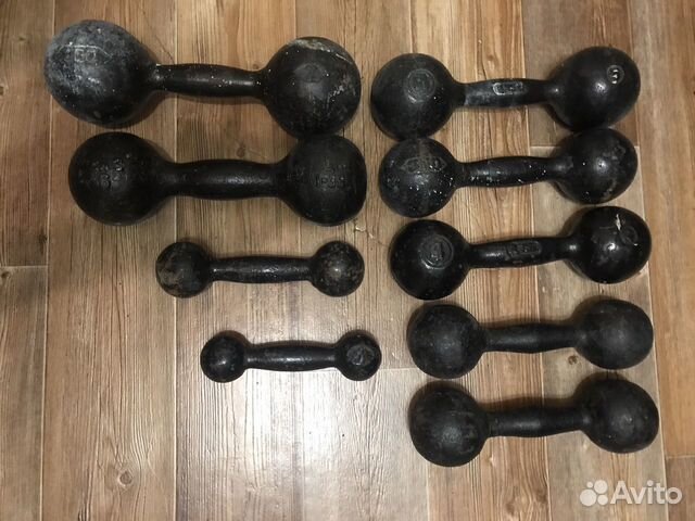 Гантели литые 1кг, 1.5 кг, 4кг, 5кг, 6кг