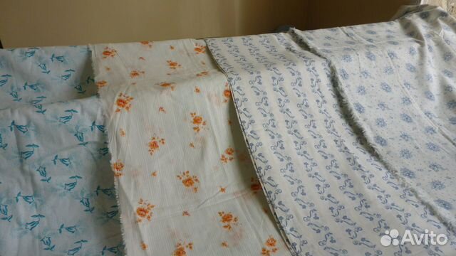 Ткань х/б, ситец. Винтаж. СССР