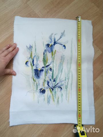 Вышивка ирисы