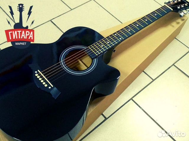 Акустическая гитара Belucci 40 дюймов черная