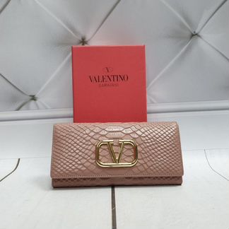 Новый женский кошелёк Valentino пудровый