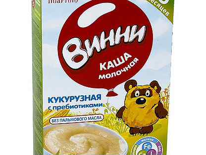 Каша молочная винни кукурузная с пребиотиками