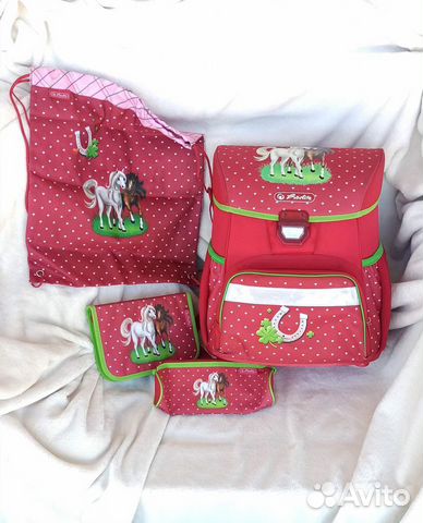 Ранец Herlitz +2 пенала +мешок для обуви