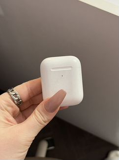 Кейс от наушников airpods 2 с беспроводной зарядко