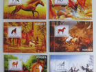 Блок сцепки марок разных стран фауна чистые по 25р