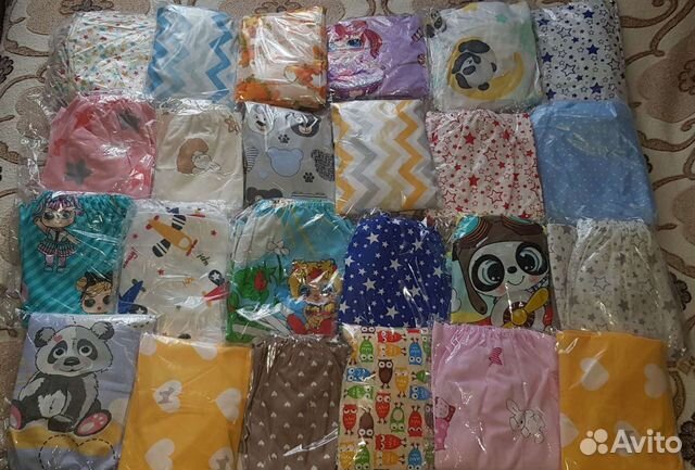 Новые Наволочки, Простыни на резинке в детскую