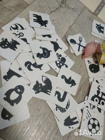 Чёрно-белые картинки для малышей