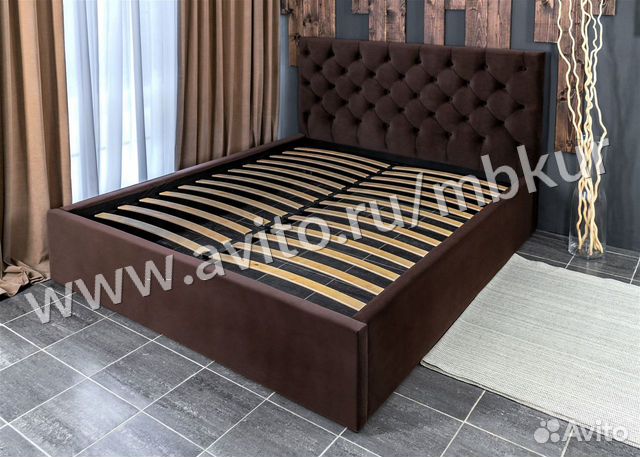 Кровать 140х200 шоколад Барокко