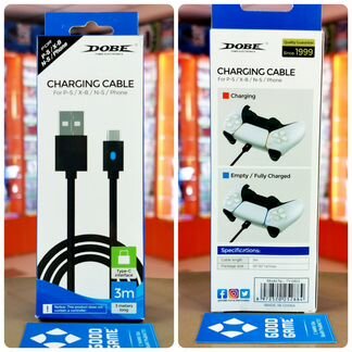 Кабель Type-C для геймпадов PS5, Xbox Series S,X