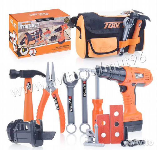 Детский набор инструментов в сумке