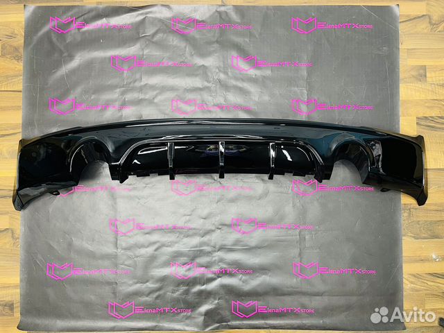 Диффузор BMW F22 MP 1x1 черный глянец
