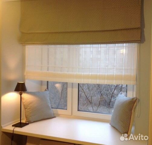 Двойная римская штора