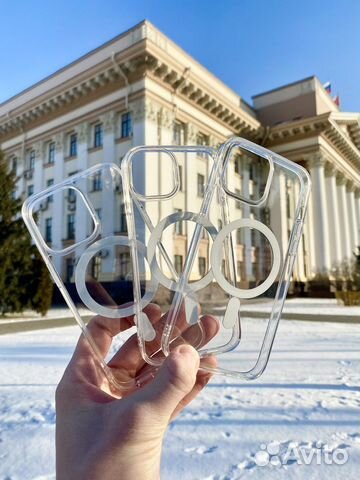 Чехол clear case MagSafe для iPhone 12/13/14