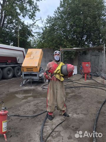 Выездная пескоструйная очистка