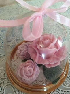 Мыльные розы в колбе. подарок на 8 марта