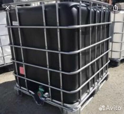 Еврокуб черный 1000л(чистый)