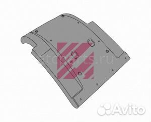 Крыло кабины с креплениями черный пластик лев DAF