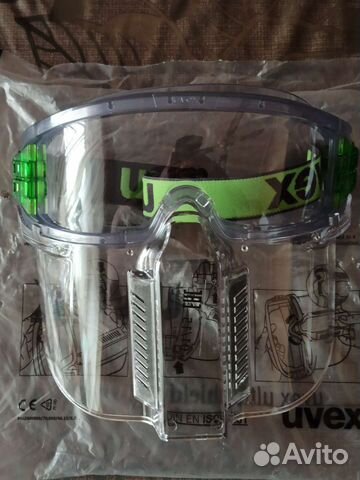Щиток + очки защитные Uvex