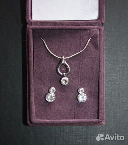 Подвеска и серьги. Набор бижутерии новый