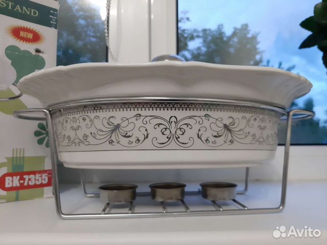 Кассероль с подсвечной подставкой