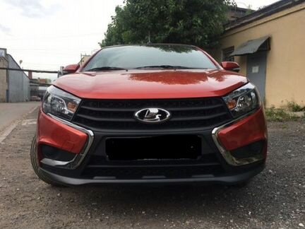 Накладка (юбка) переднего бампера лада Веста