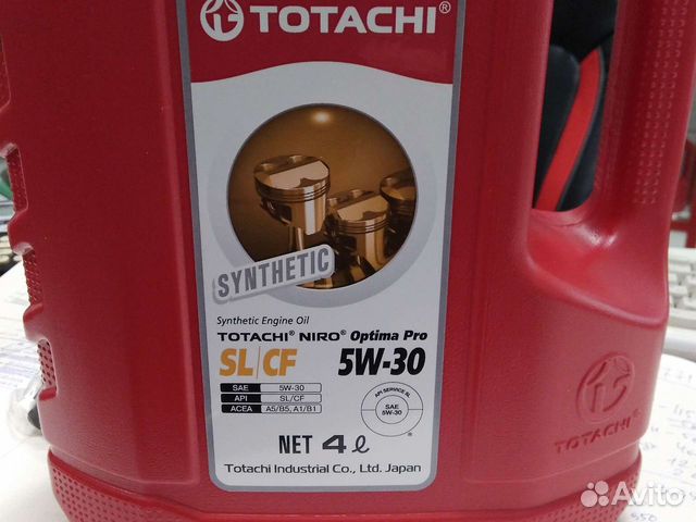 Масло моторное синтетическое Totach 5w-30 4 литра