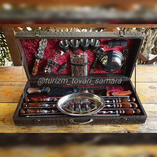 Набор шампуров подарочный дипломат