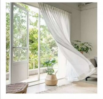 Тюль имитация льна