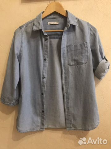 Джынсовая рубашка для мальчика zara
