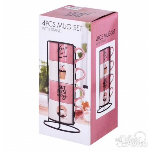 Набор кружек на подставке
