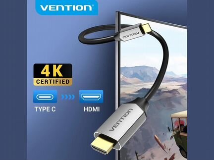 USB Type-C - Hdmi кабель / 4K 60Hz / 30Hz