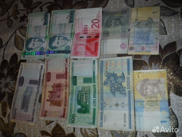 Денежные купюры стран снг, дружественных РФ