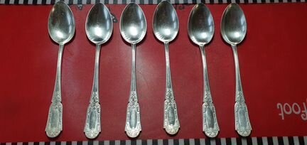 Ложки чайные серебро 875 пробы СССР «Ювеель»