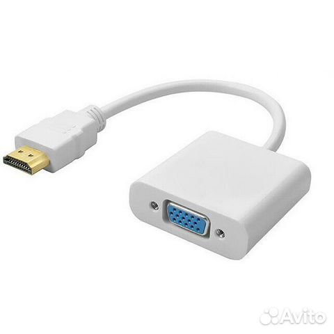 Переходник hdmi vga белый