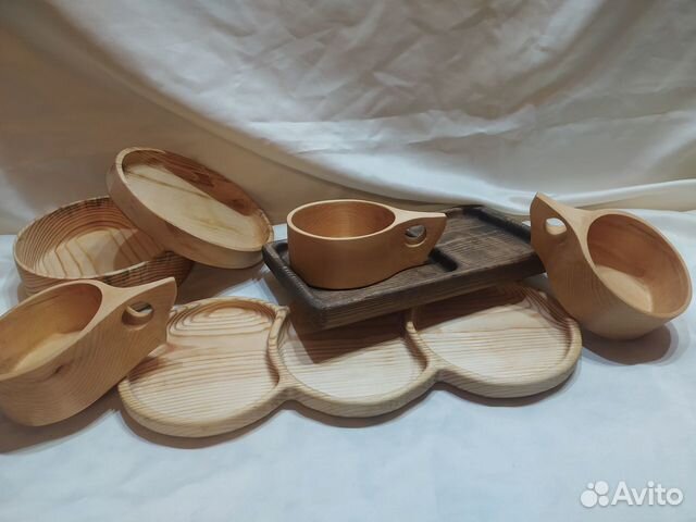 Посуда из натурального дерева